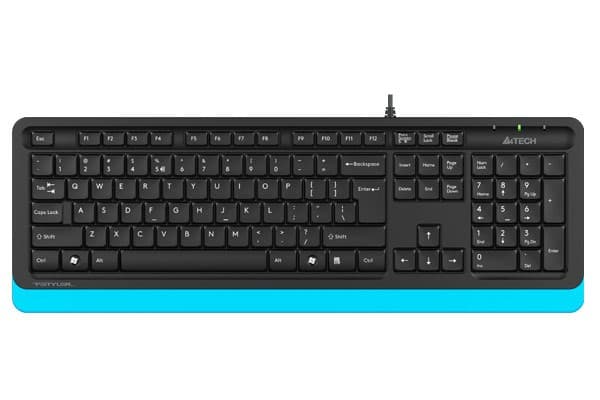 Tastatura A4Tech FK10 Multimedia Black/Blue
