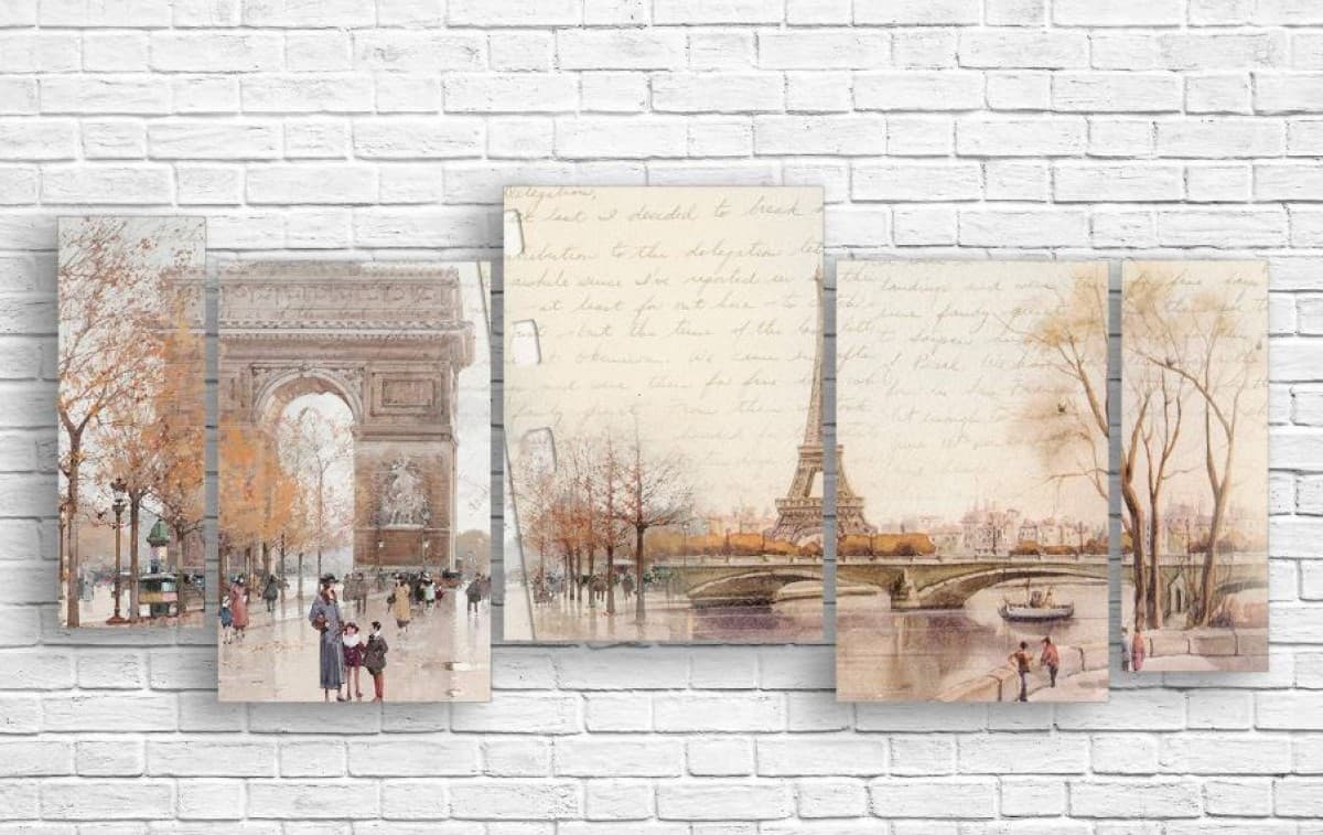Tablou multicanvas Art.Desig Parisul vechi