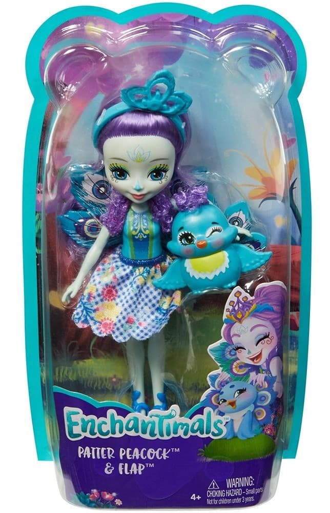 Papusa Enchantimals Patter Peacock FXM74