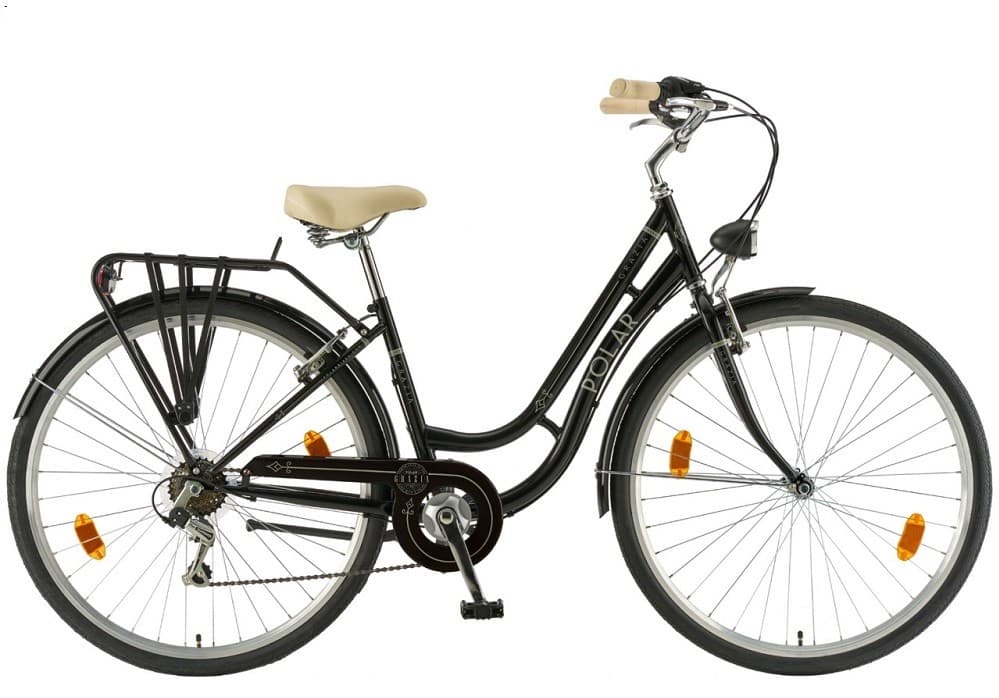 Bicicleta Polar Grazia Retro 6s 28 Black