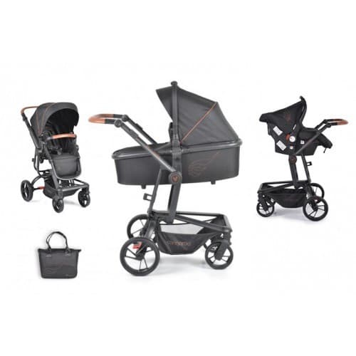 Carucior modular Cangaroo Ellada Black + Auto Chair