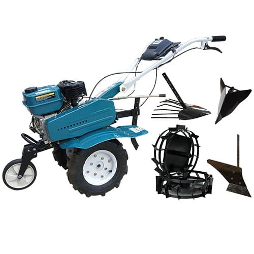 Set cu motocultor DAKARD DKD 500 New + roti metal + plug cartofi + plug arat + rarita