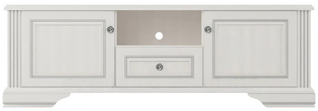 Comoda TV Yasen White 160 Pin Argintiu