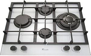Plita incorporabila pe gaz Tornado TR4020HM Romb White Glass 