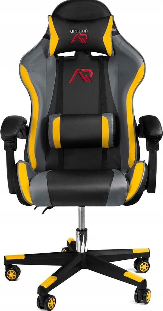 Scaun gaming Jumi Aragon CM-439962 Negru/Gri/Galben