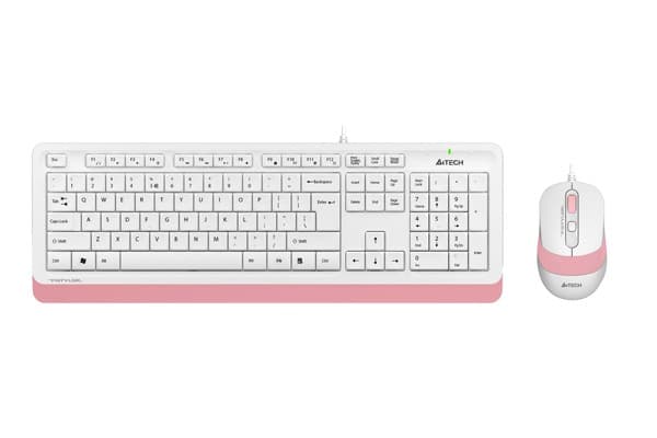 Set tastatura + Mouse A4Tech F1010 White/Pink