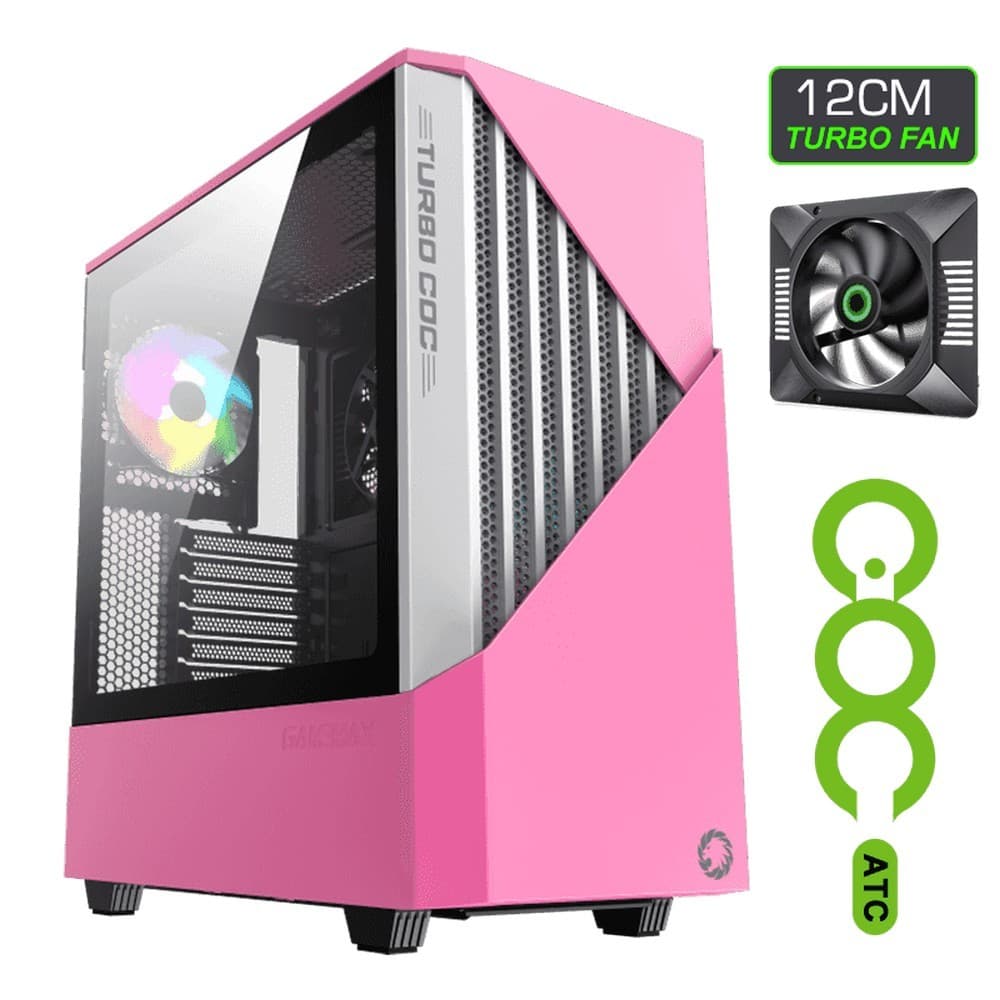 Корпус GAMEMAX Contac COC Pink/Gray