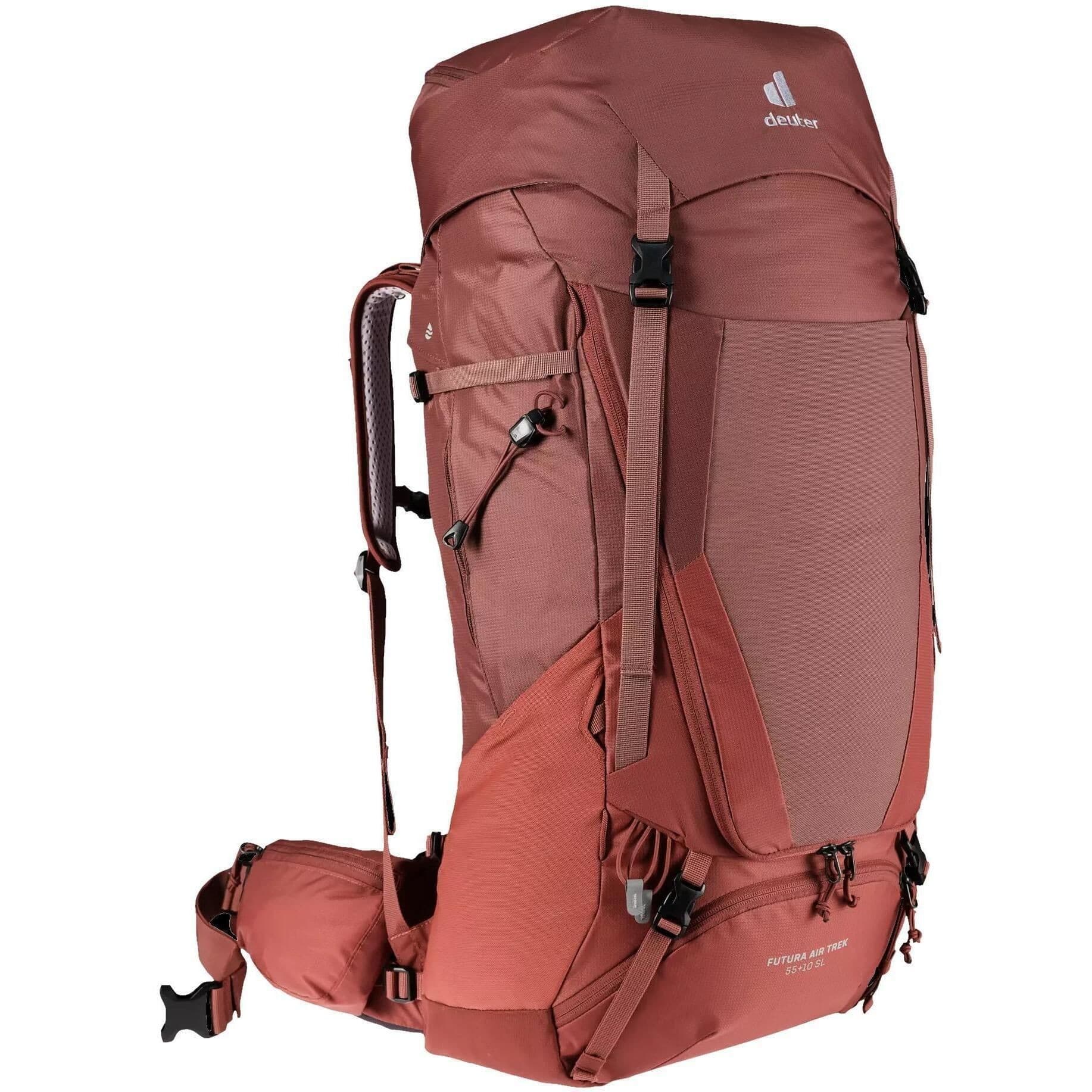 Rucsac sportiv Deuter Futura Air Trek 55+10 SL redwood-lava