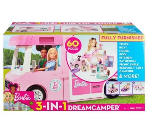 Set pentru joaca BARBIE GHL93 3-în-1 "Camper Barbie"