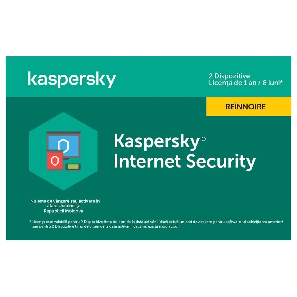 Antivirus Kaspersky Internet Security Card 2 Dev 1 Year Renewal