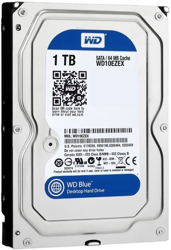 HDD WESTERN DIGITAL Caviar Blue 1Tb (WD10EZEX)