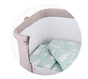 Детское постельное белье Chipolino Mint stars KOSCLOSET (4 buc.)