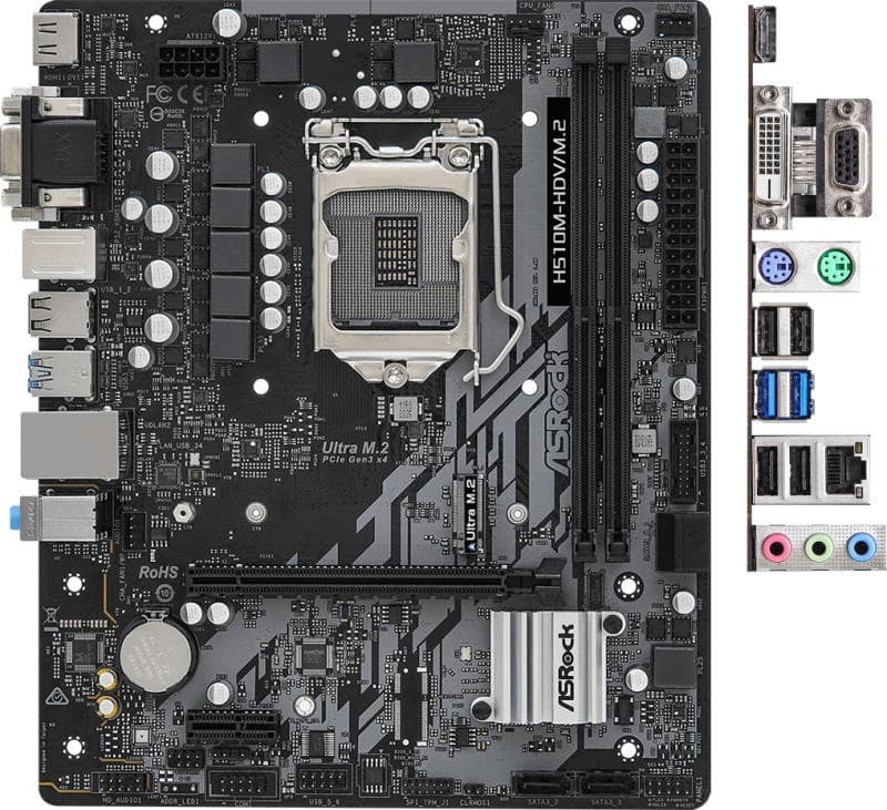 Placă de bază ASRock H510M-HDV/M.2