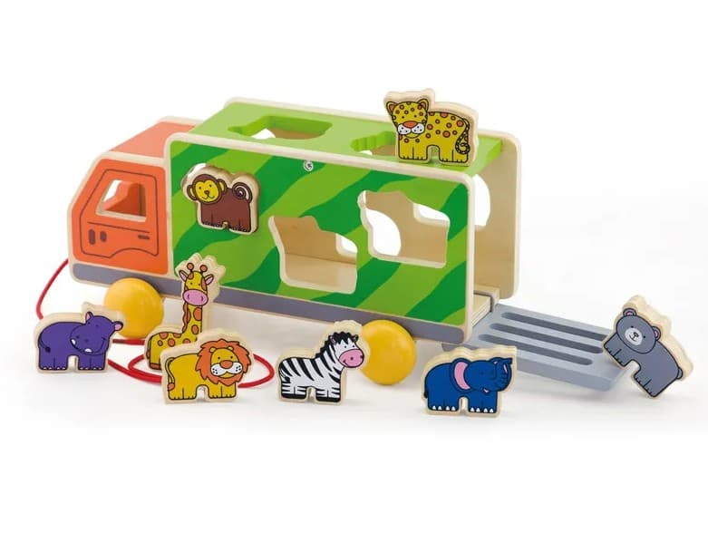 Интерактивная игрушка VIGA 50344 Pull Along Animal Truck