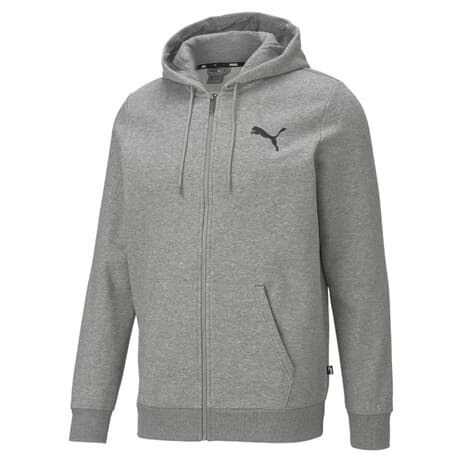 Батник Puma Ess Small Logo Fz Hoodie Fl gray