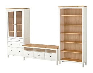 Стенка IKEA Hemnes white/brown 326x197 см