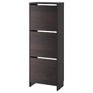 Обувница IKEA Bissa 3 compartimente Black-Brown 49x28x135 cm