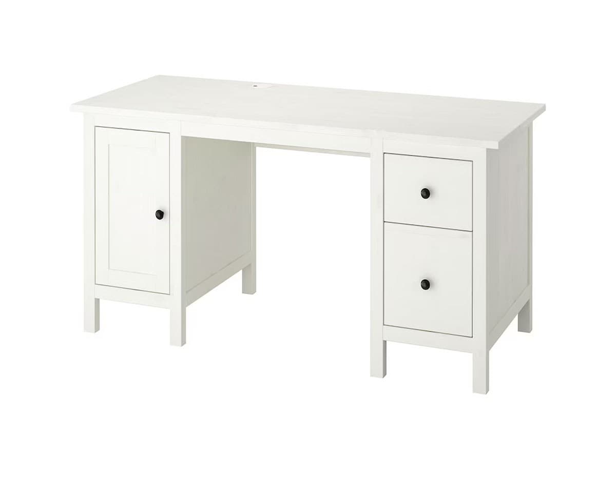 Офисный стол IKEA Hemnes White 155x65 см