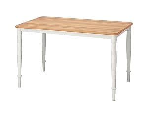 Стол деревянный IKEA Danderyd oak veneer-white 130×80 см