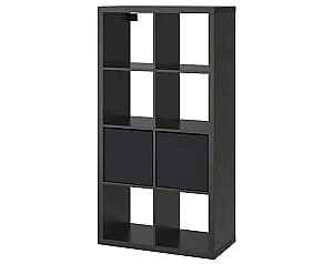 Etajera IKEA Kallax black-brown (2 organizatoare)