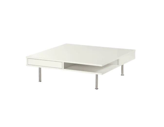 Журнальный столик IKEA Tofteryd glossy white 95×95 см