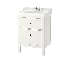 Dulap pe podea IKEA Hemnes / Rattviken white lavoar cu 2 sertare 62x49x89 cm