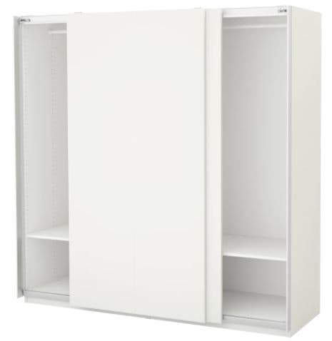 Dulap-Cupe IKEA Pax White Hasvik/White 200x66x201 cm