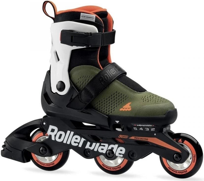 Роликовые коньки Rollerblade  Microblade Free 3WD Military Green/Orange (28-32)