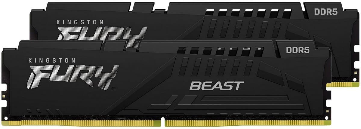 Оперативная память Kingston FURY Beast 16GB DDR5-4800MHz (Kit of 2x8GB) (KF548C38BBK2-16)