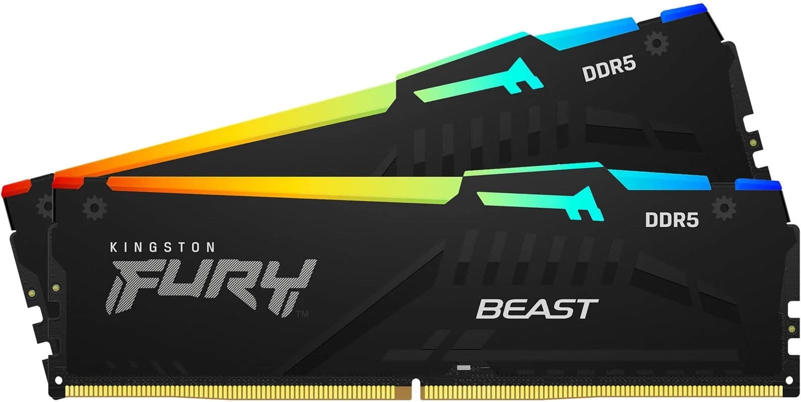 Оперативная память Kingston FURY Beast RGB 16GB DDR5-6000MHz (Kit of 2x8GB) (KF560C40BBAK2-16)