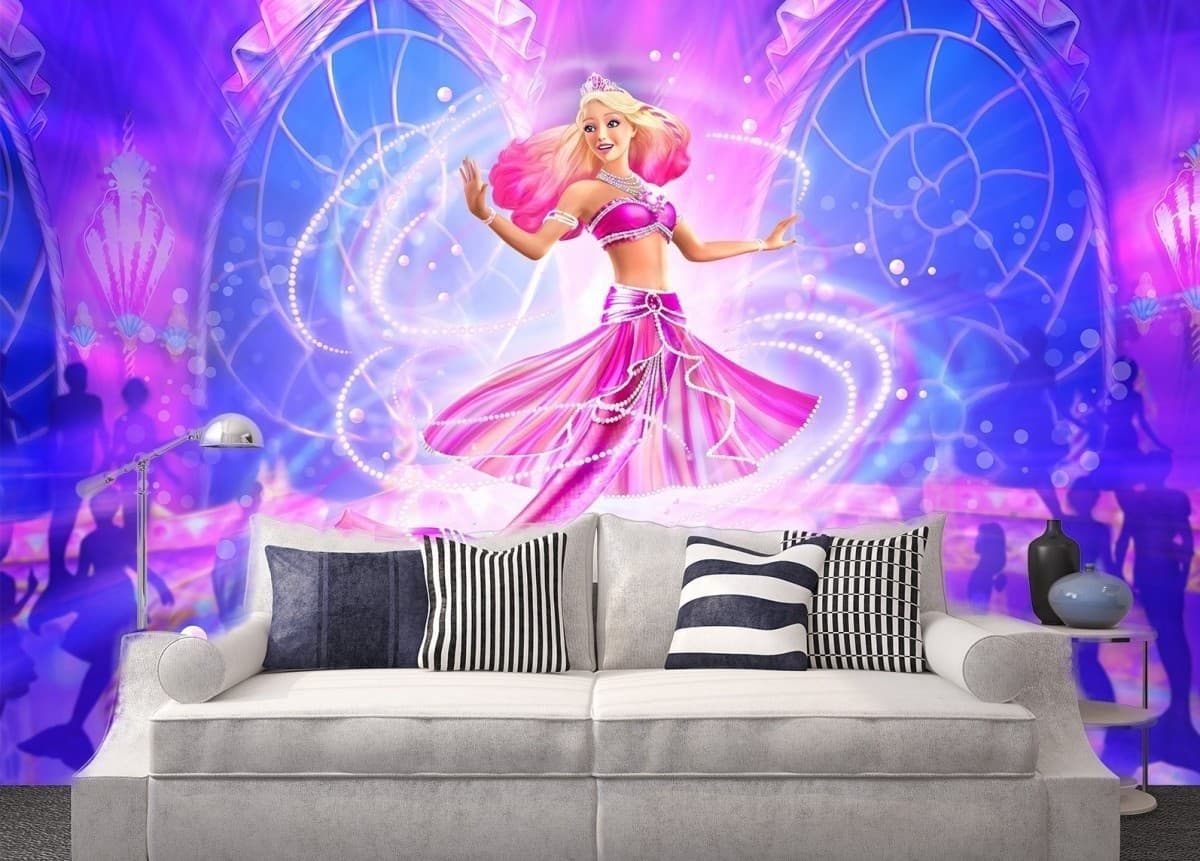 Fototapet 3d Art.Desig Barbie sirena