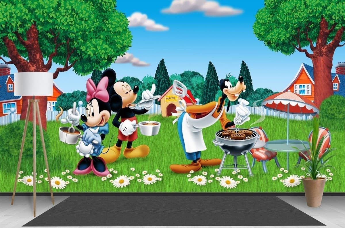 Fototapet 3d Art.Desig Mikki Maus la picnic, Disney