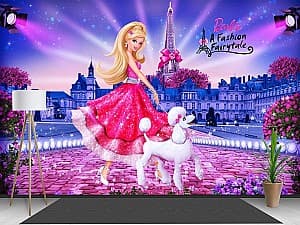 Fototapet 3d Art.Desig Barbie Peisaj de vis, moda