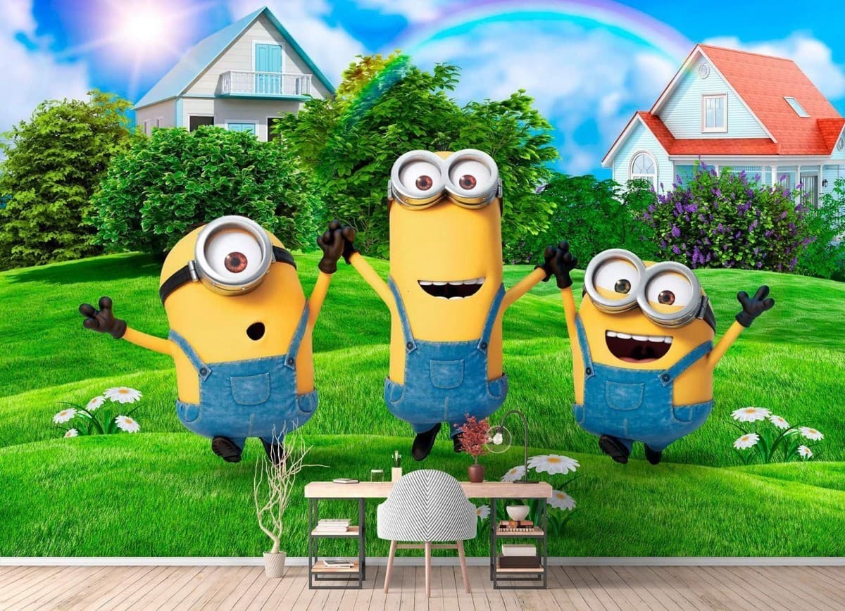 Fototapet 3d Art.Desig Minion_3