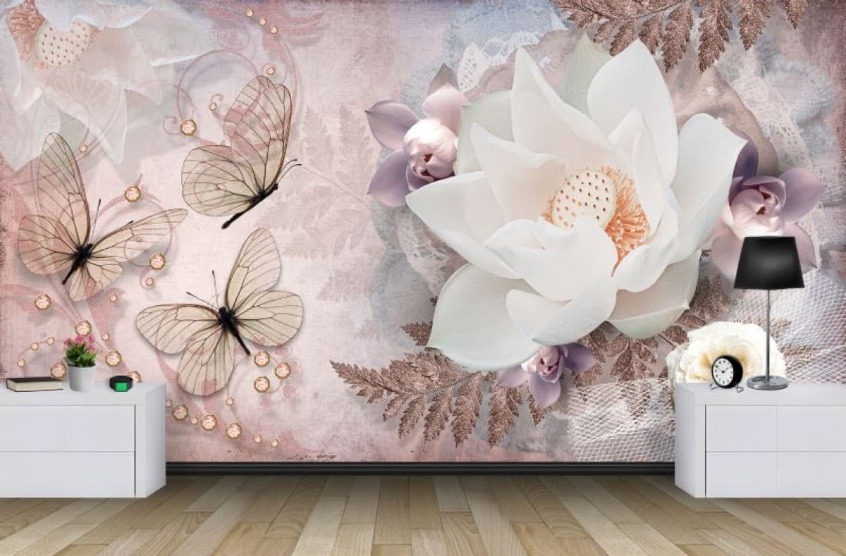 Fototapet 3d Art.Desig Floral tapet_3