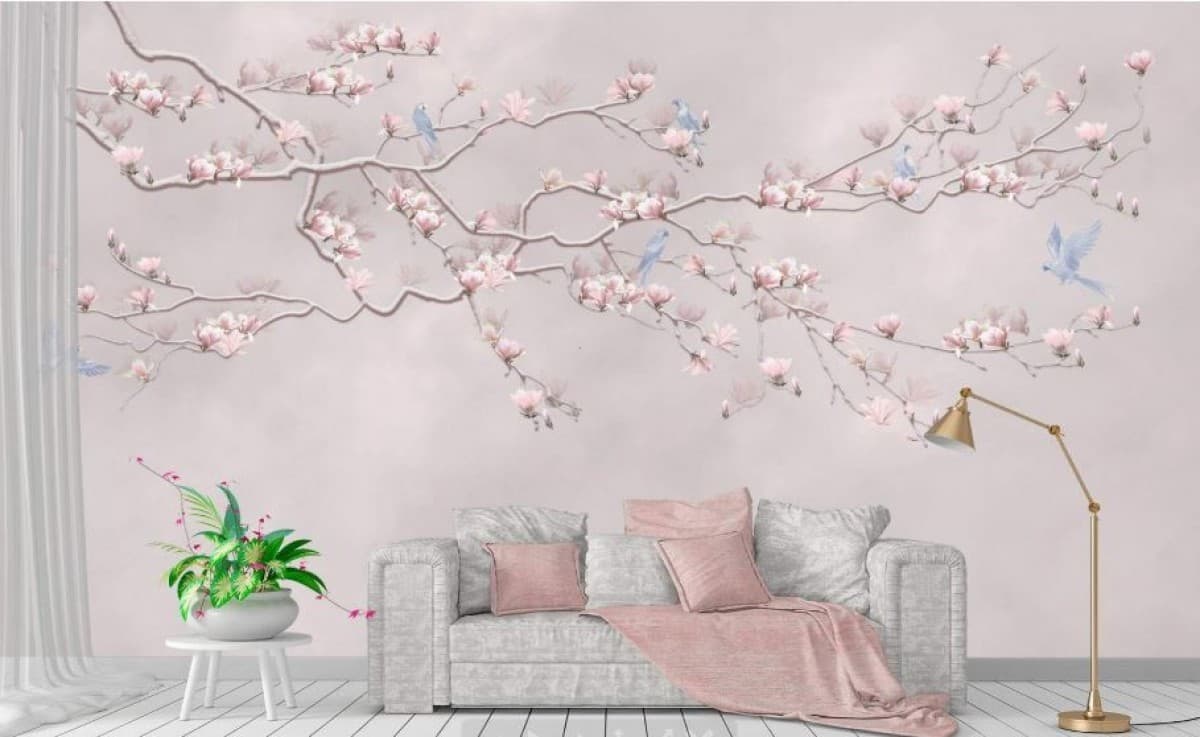Fototapet 3d Art.Desig Magnolia retro