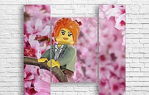 Tablou multicanvas Art.Desig DESENE ANIMATE LEGO ȘI FLORI