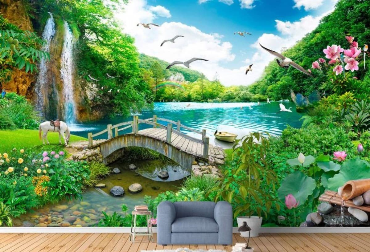 Fototapet 3d Art.Desig Natura, Cascada