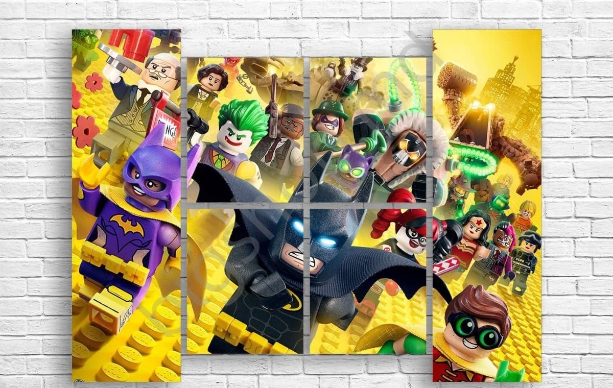 Tablou multicanvas Art.Desig DESENE ANIMATE PENTRU COPII LEGO BATMAN