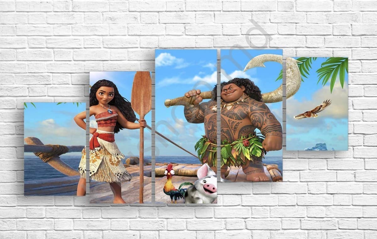 Tablou multicanvas Art.Desig DISNEY MOANA ȘI MAUI_3