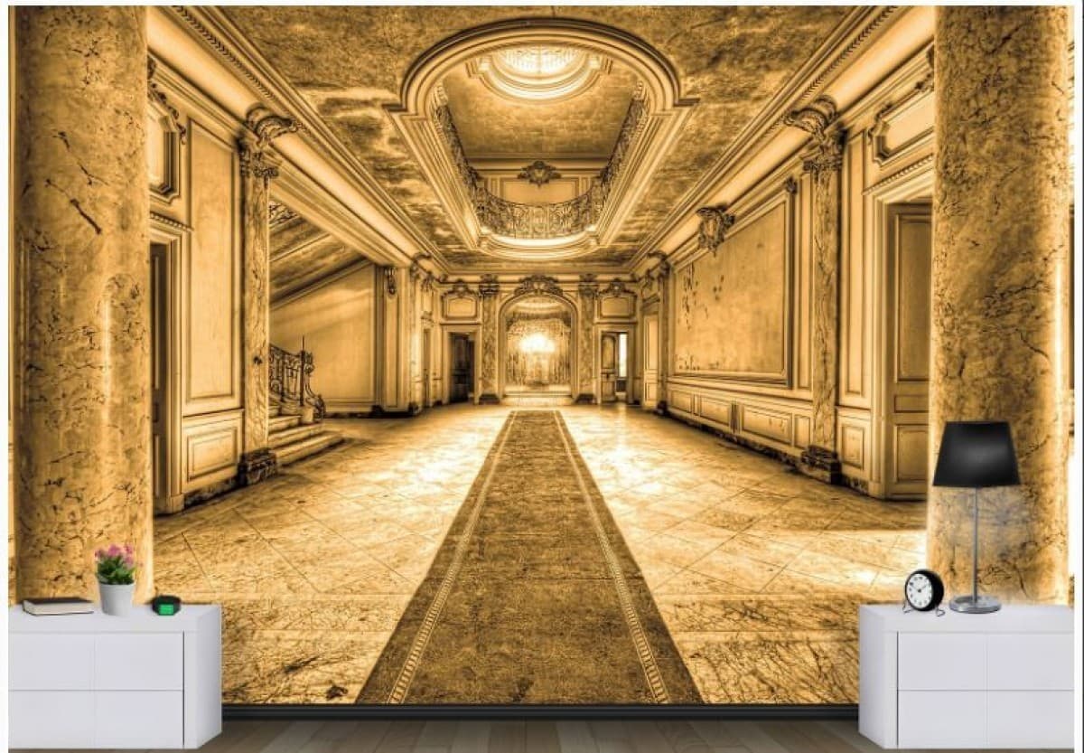 Fototapet 3d Art.Desig Coridorul unei ferme abandonate_2