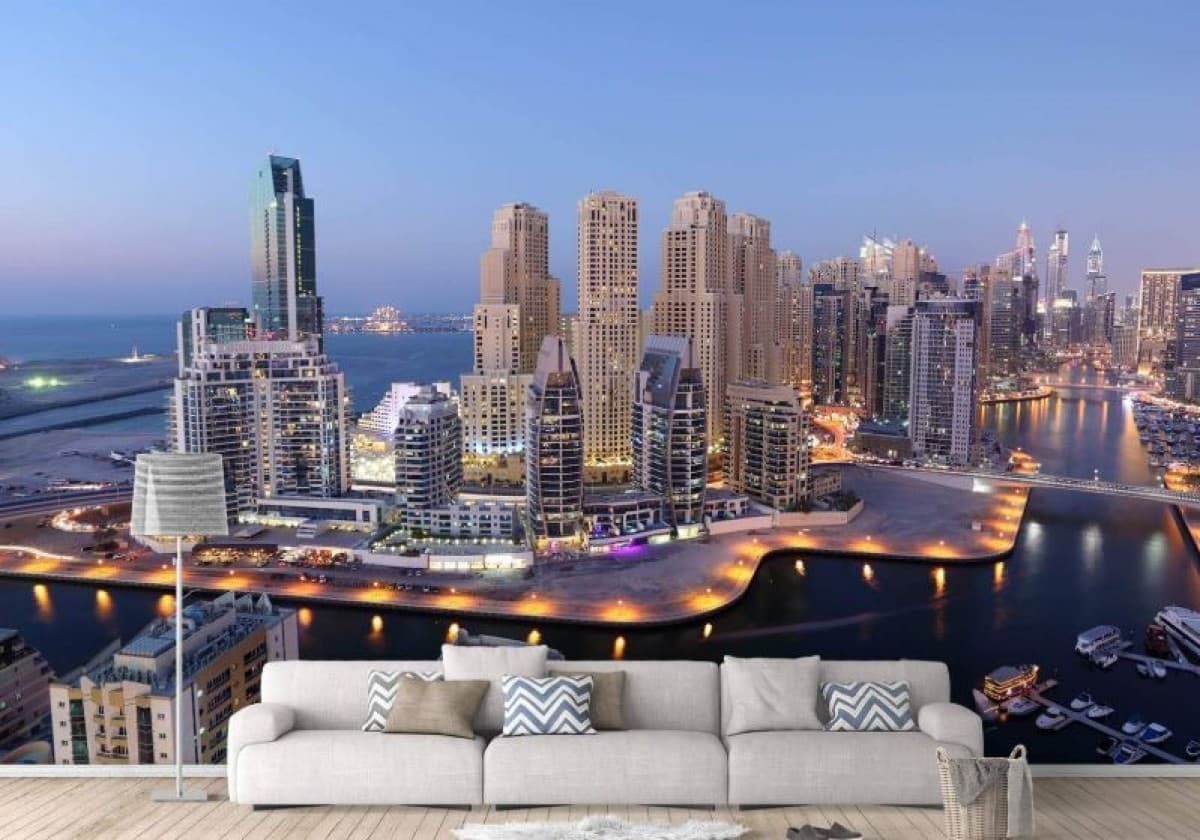 Fototapet 3d Art.Desig Amurg peste Dubai