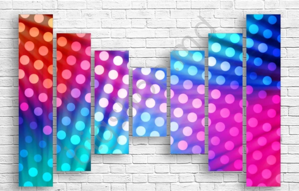 Модульная картина Art.Desig АБСТРАКЦИЯ В КРУЖОЧКАХ