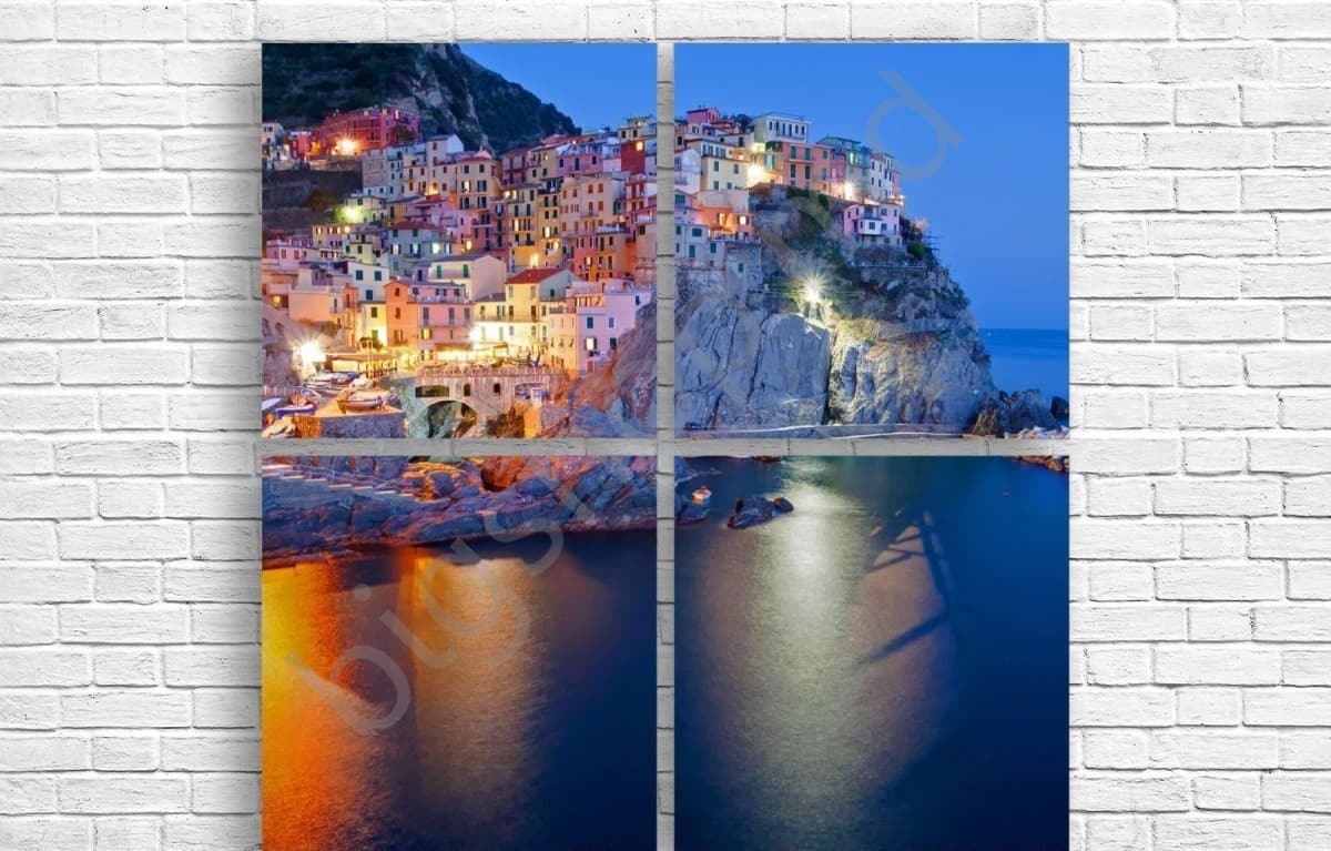 Tablou multicanvas Art.Desig NOAPTE IN MANAROLA