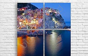 Tablou multicanvas Art.Desig NOAPTE IN MANAROLA