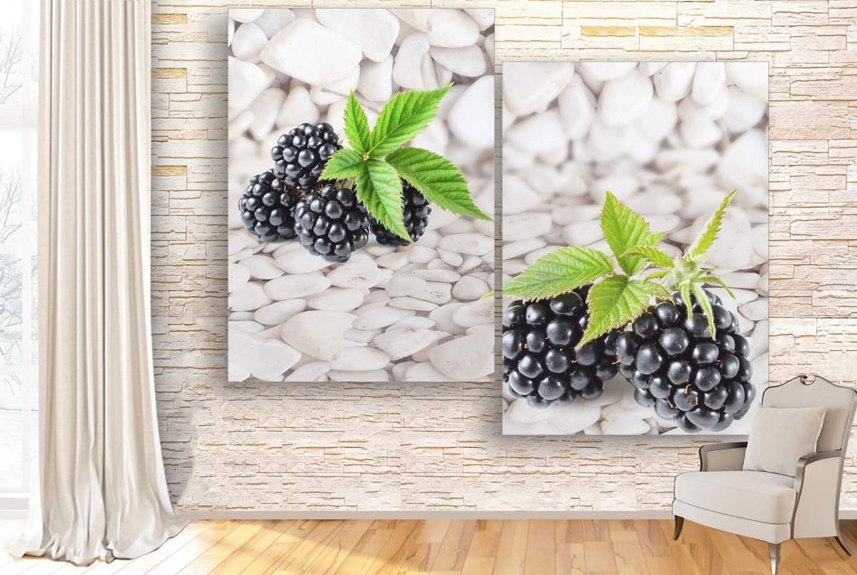 Модульная картина Art.Desig BLACKBERRY BLACK