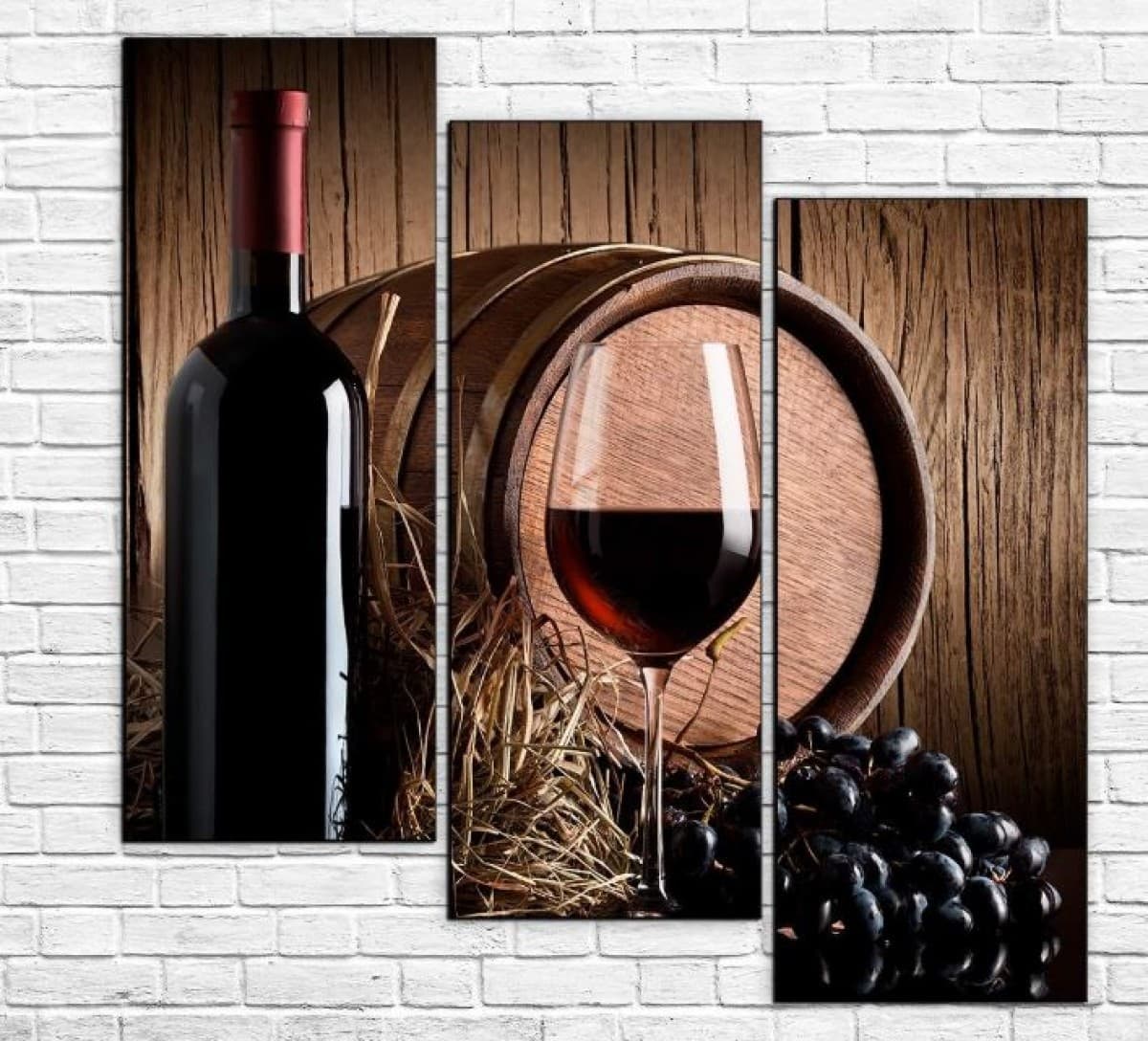 Tablou multicanvas ArtD Baril de vin negru Moldova