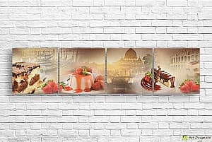 Модульная картина Art.Desig ФРАНЦУЗСКИЕ ДЕСЕРТЫ