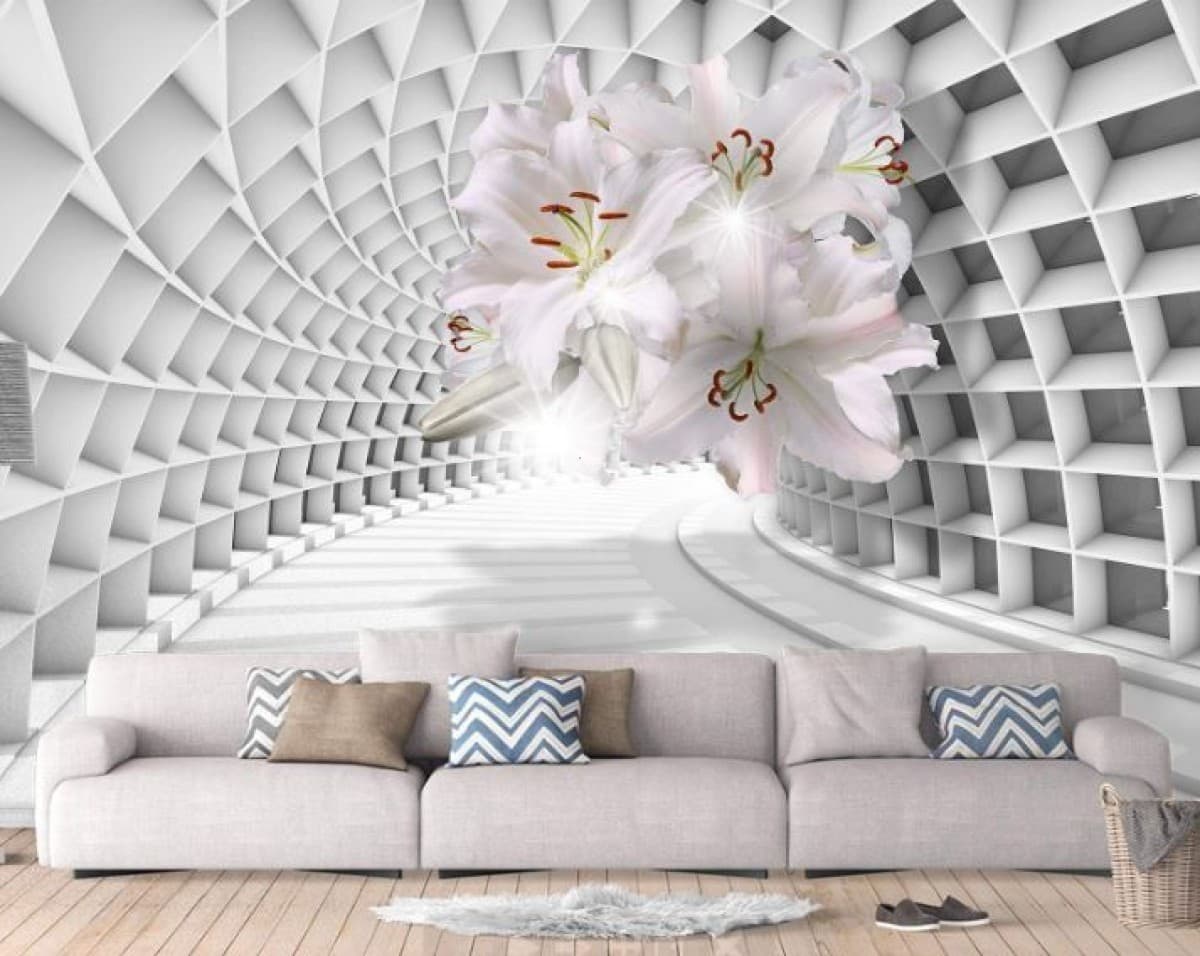 Fototapet 3d Art.Desig Crini în tunelul 3D