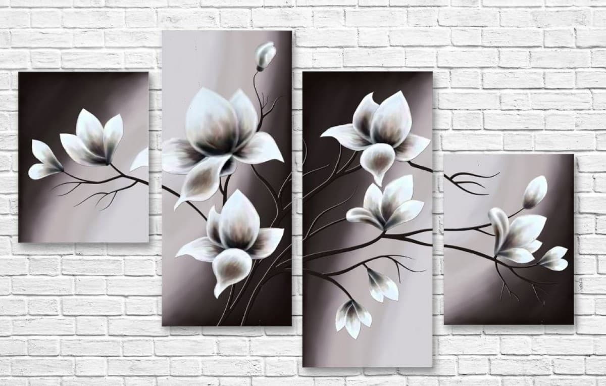 Tablou multicanvas Art.Desig Floare Magnolia